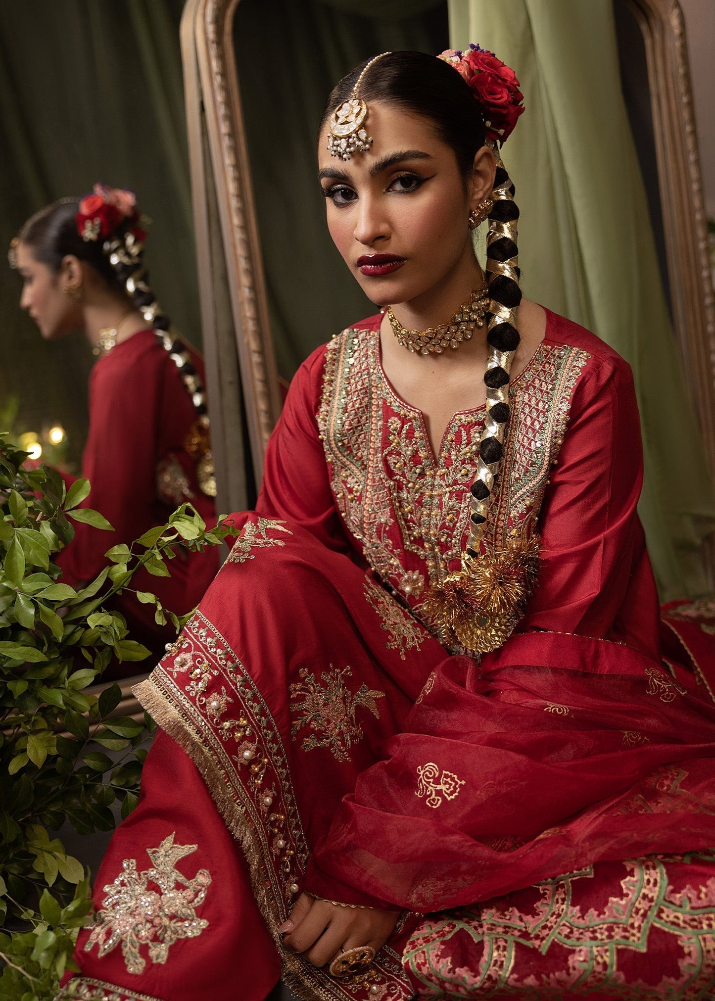 Shurooq | Garden of Dream | Crimson - Ladies Clothes 