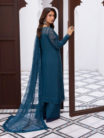 Gulaal | Maeri Luxury Chiffon 26 | Mist - Formal Dress - available at Maria Faisal in UK and USA.