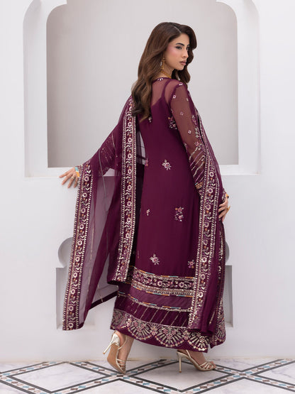 Gulaal | Maeri Luxury Chiffon 26 | Etincelle - Formal Dress - available at Maria Faisal in UK and USA.