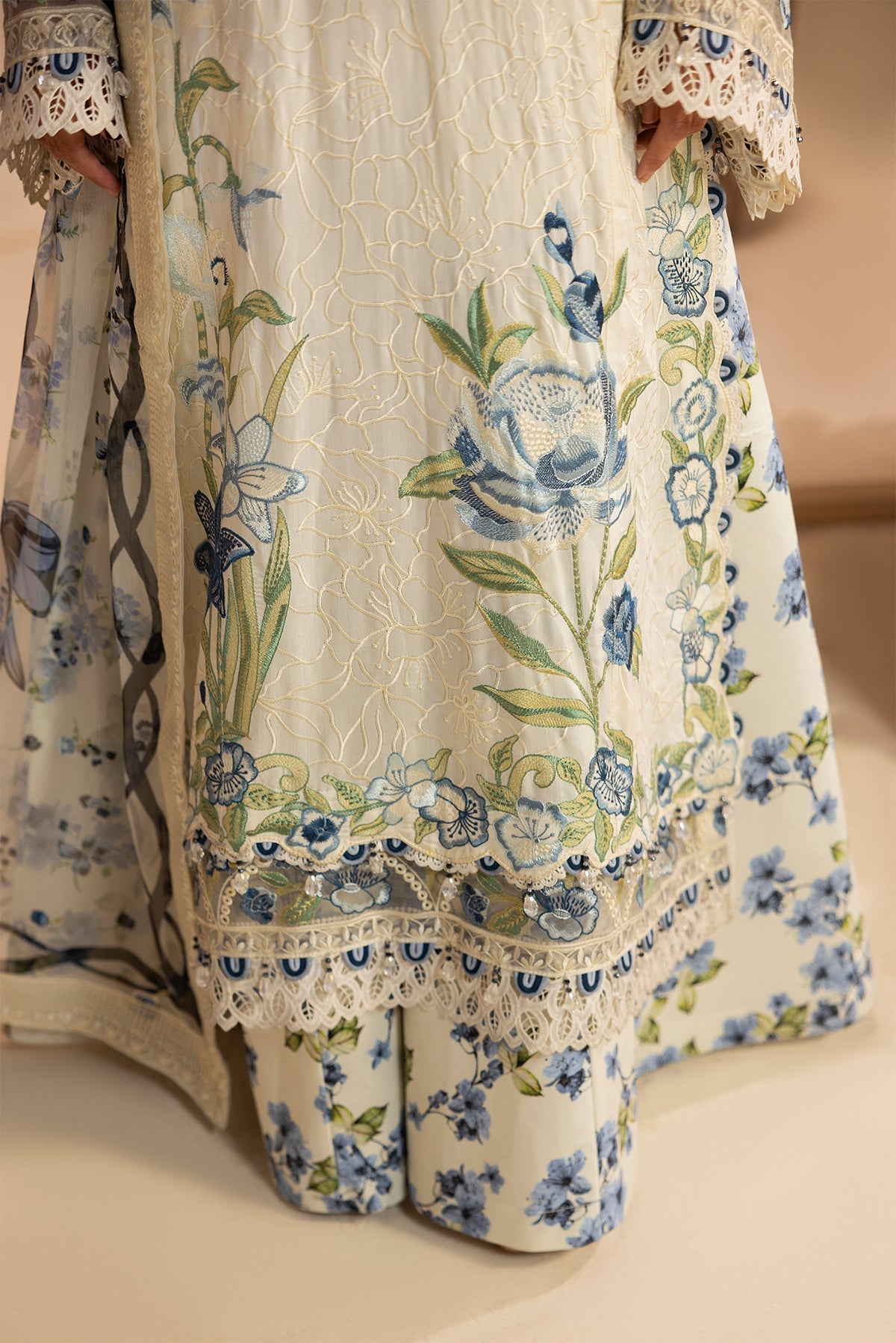 Raeesa Premium | Gulkar Viscose | GK-02 - Luxury Dress - available at Maria Faisal in UK and USA.