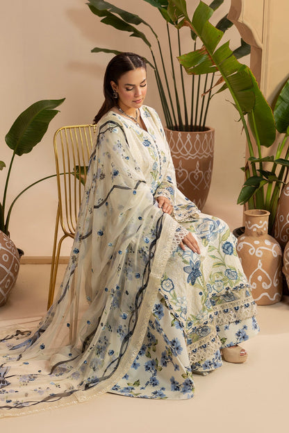 Raeesa Premium | Gulkar Viscose | GK-02 - Luxury Dress - available at Maria Faisal in UK and USA.