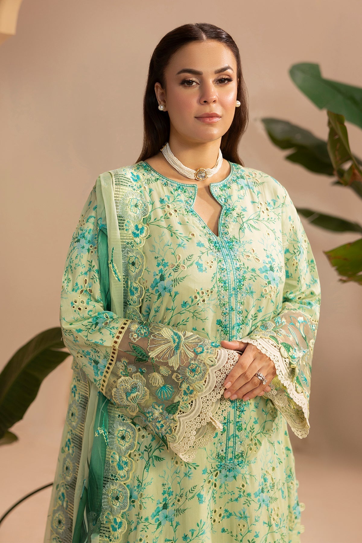 Raeesa Premium | Gulkar Viscose |  GK-03 - Luxury Dress - available at Maria Faisal in UK and USA.