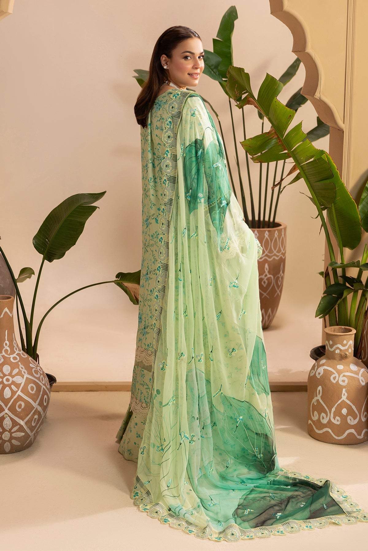 Raeesa Premium | Gulkar Viscose |  GK-03 - Luxury Dress - available at Maria Faisal in UK and USA.