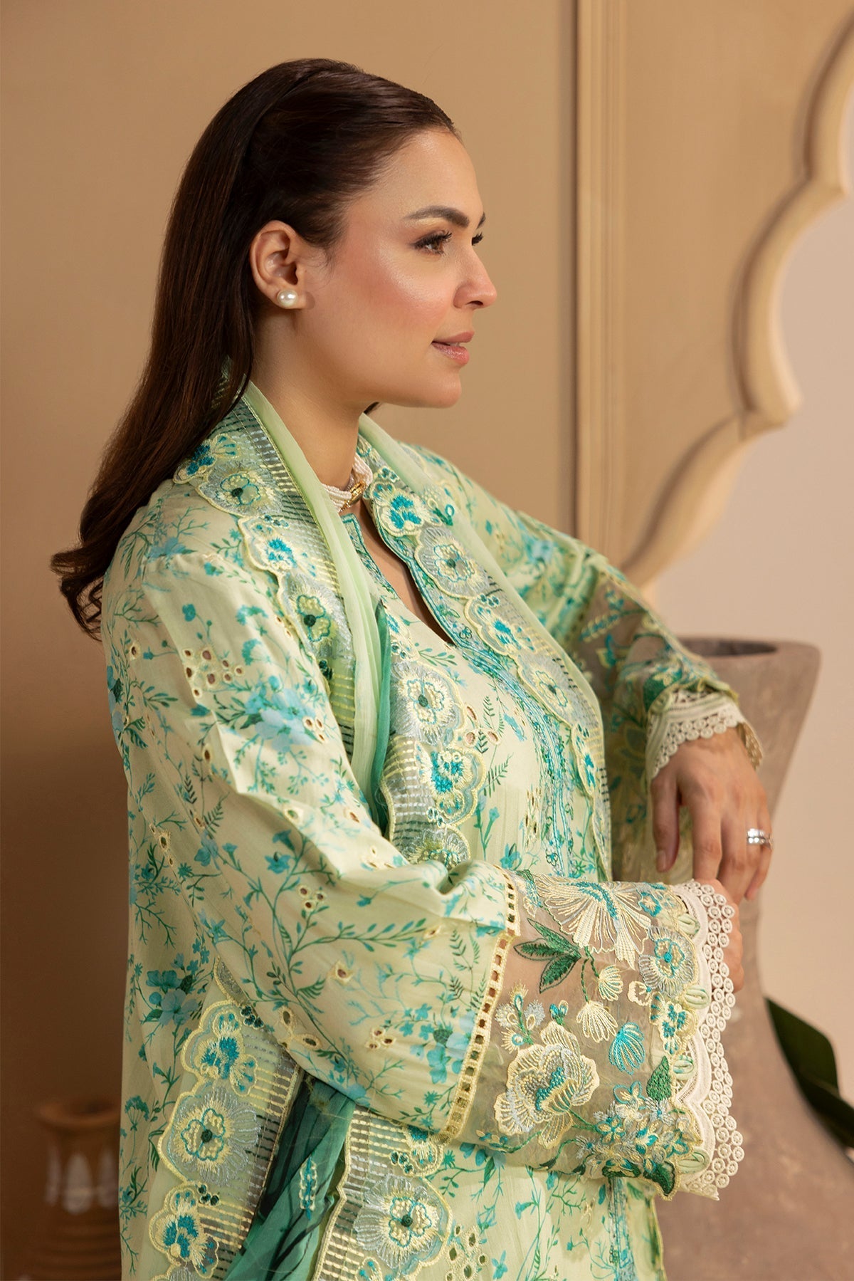 Raeesa Premium | Gulkar Viscose |  GK-03 - Luxury Dress - available at Maria Faisal in UK and USA.