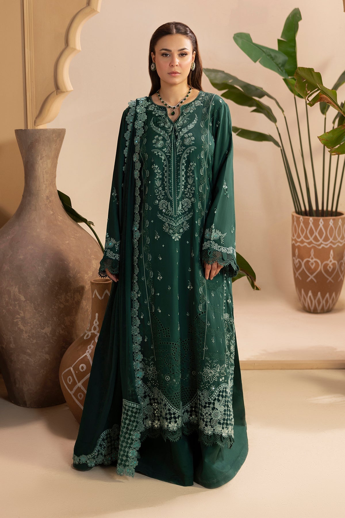 Raeesa Premium | Gulkar Viscose |GK-06 - Luxury Dress - available at Maria Faisal in UK and USA.