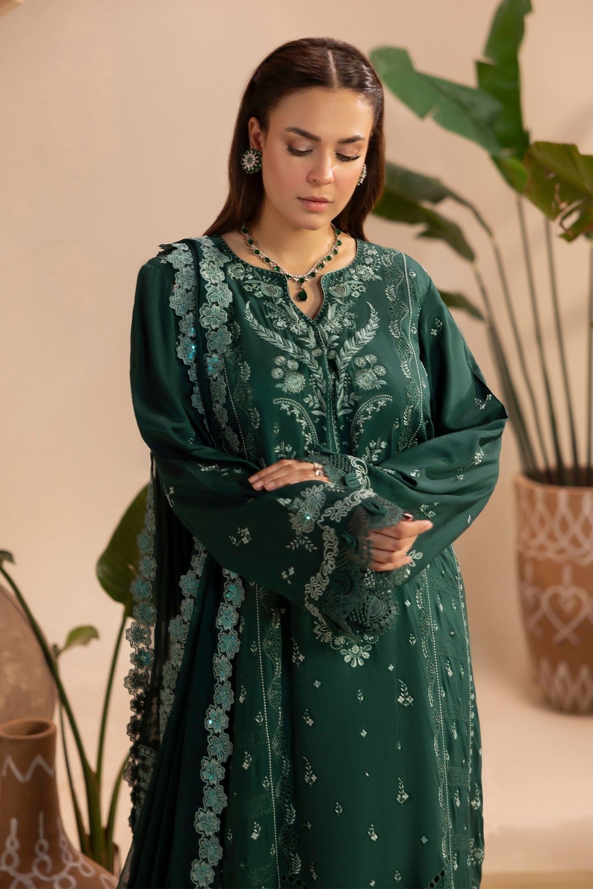 Raeesa Premium | Gulkar Viscose |GK-06 - Luxury Dress - available at Maria Faisal in UK and USA.