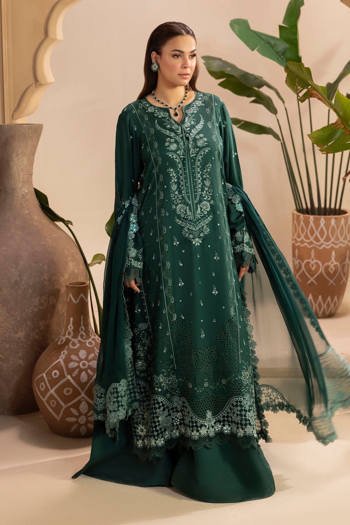 Raeesa Premium | Gulkar Viscose |GK-06 - Luxury Dress - available at Maria Faisal in UK and USA.