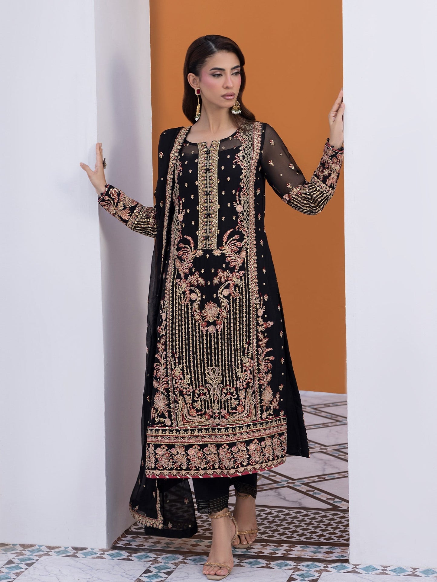 Gulaal | Maeri Luxury Chiffon 26 | SOIR - Formal Dress - available at Maria Faisal in UK and USA.