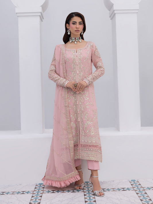 Gulaal | Maeri Luxury Chiffon 26 | Perle - Formal Dress - available at Maria Faisal in UK and USA.
