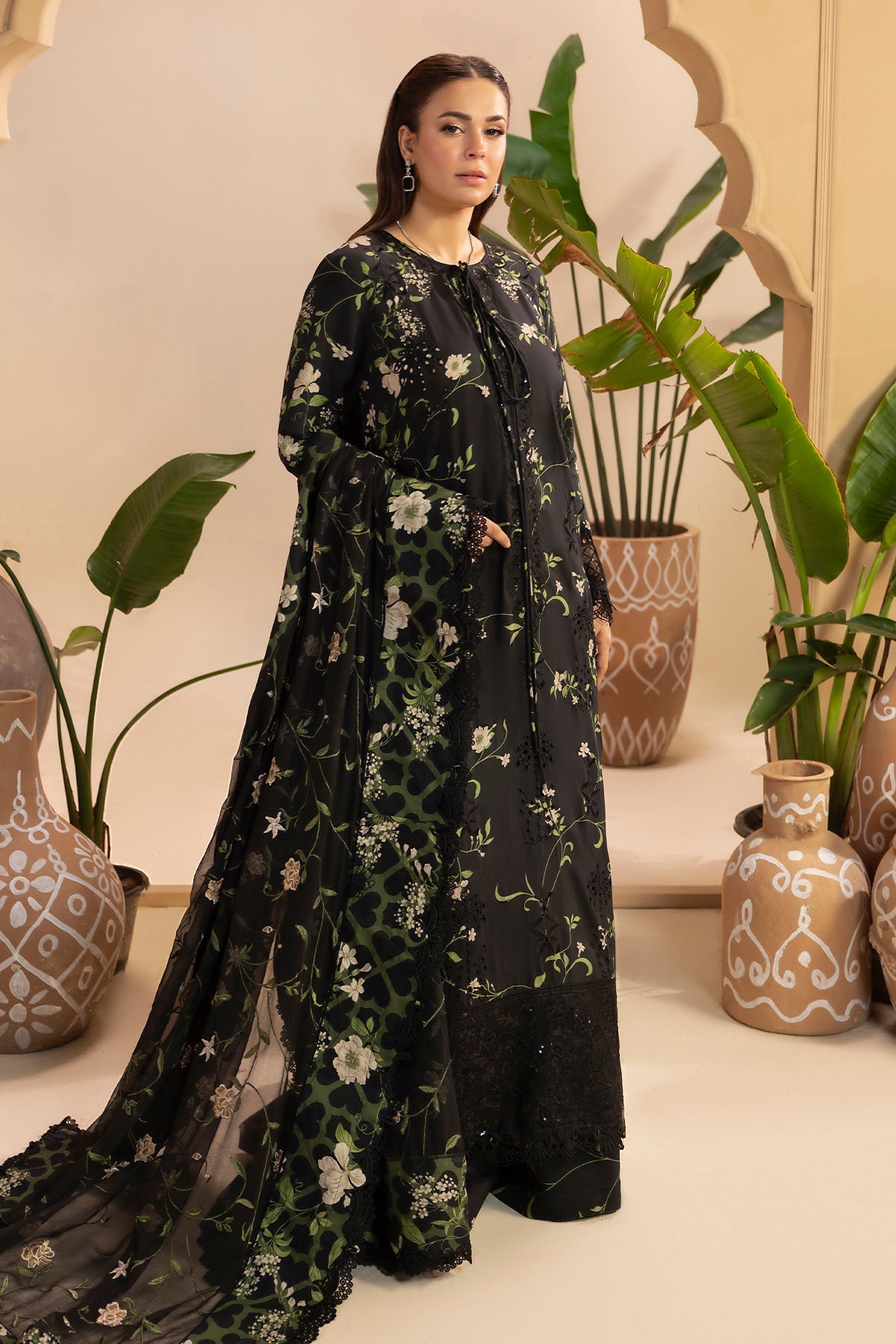 Raeesa Premium | Gulkar Viscose |GK-07 - Luxury Dress - available at Maria Faisal in UK and USA.
