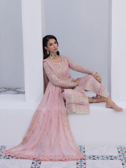 Gulaal | Maeri Luxury Chiffon 26 | Perle - Formal Dress - available at Maria Faisal in UK and USA.