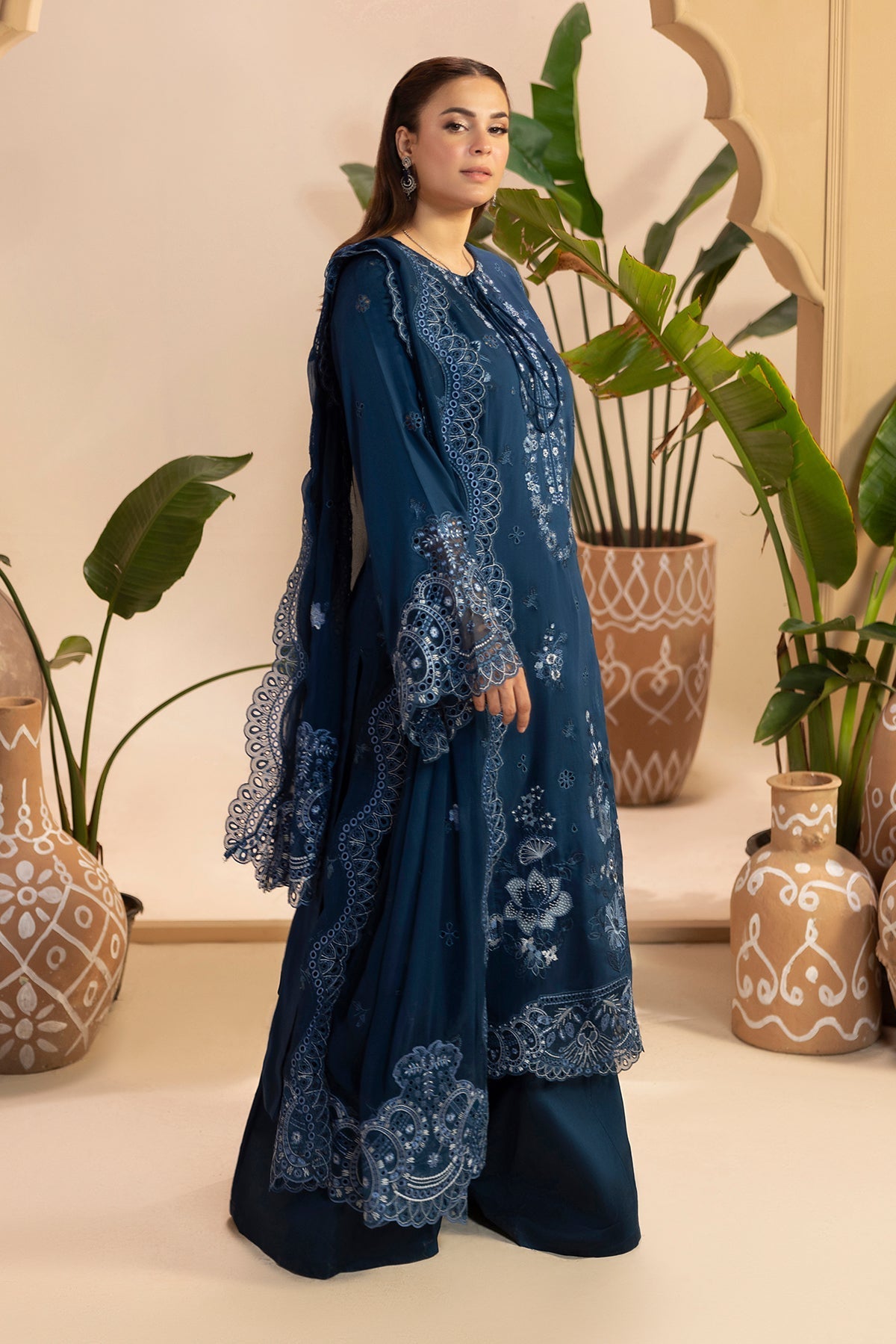 Raeesa Premium | Gulkar Viscose | GK-08 - Luxury Dress - available at Maria Faisal in UK and USA.