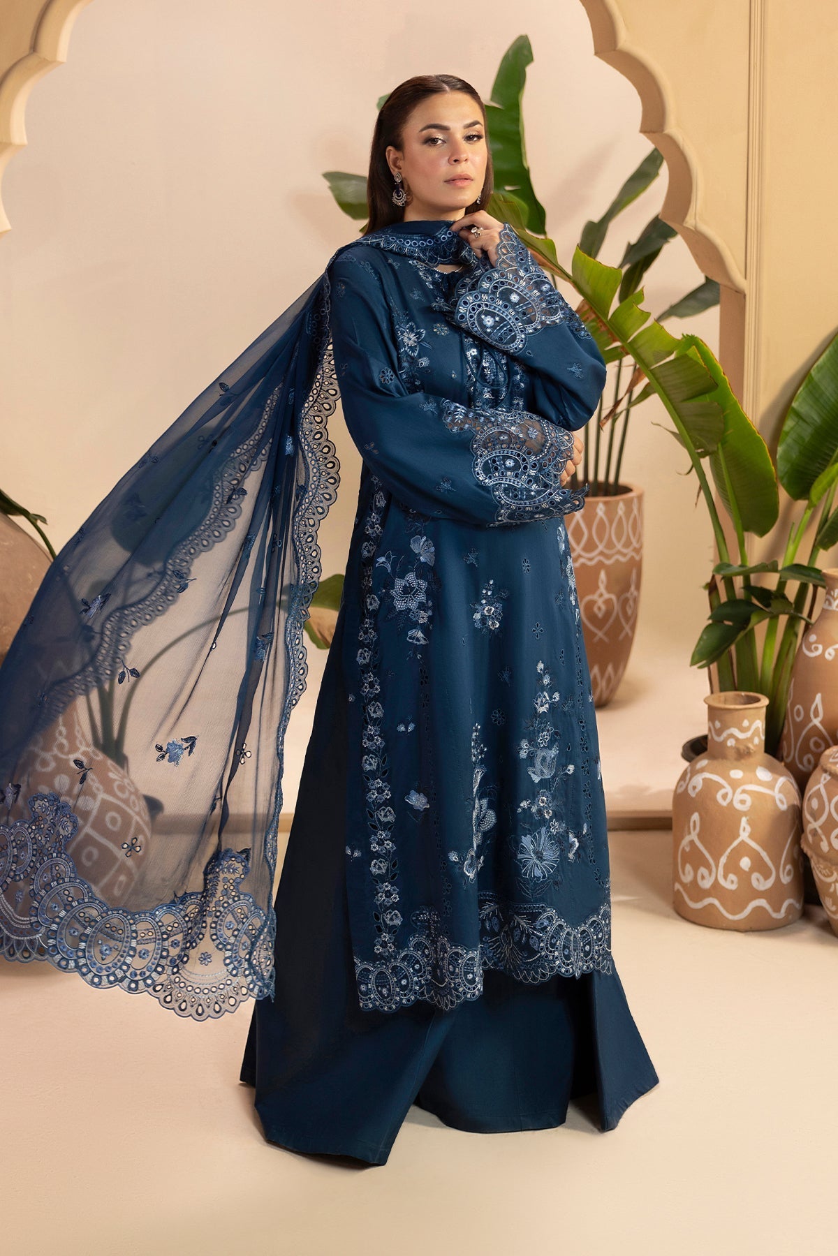 Raeesa Premium | Gulkar Viscose | GK-08 - Luxury Dress - available at Maria Faisal in UK and USA.