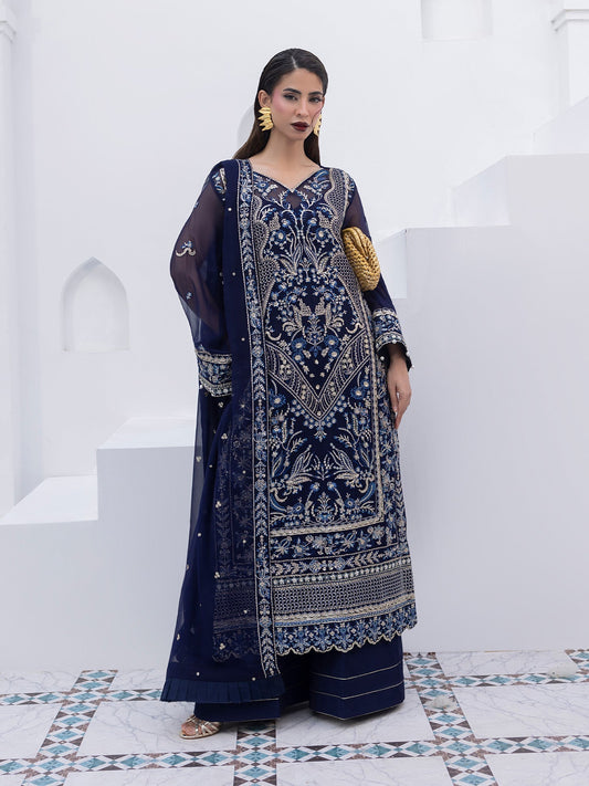 Gulaal | Maeri Luxury Chiffon 26 | Lueur - Formal Dress - available at Maria Faisal in UK and USA.