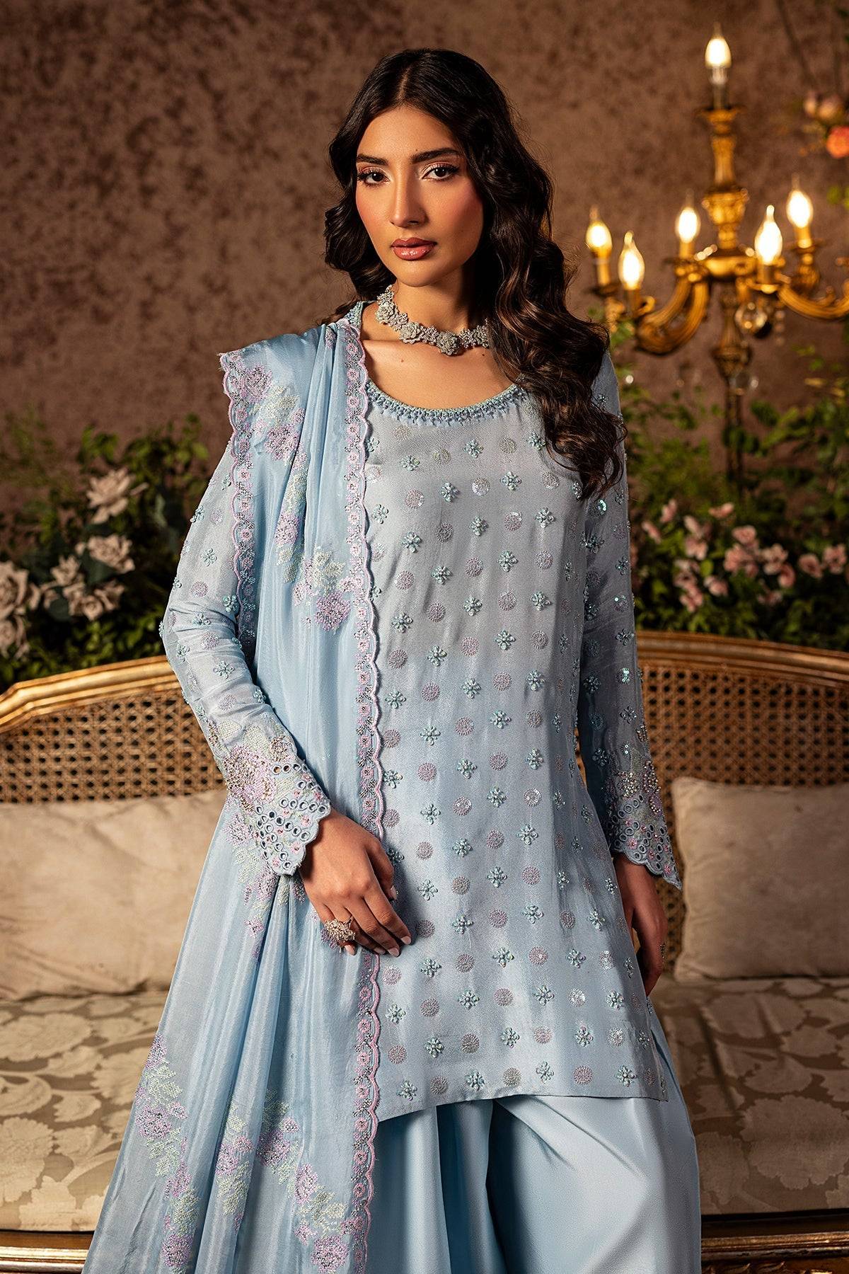 Mina Kashif | Loona Lawn 25 | Sapphire by Maria Faisal - Registered Vendor of : Mina Kashif - type : Ladies Clothes - 100% original wedding dresses