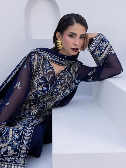 Gulaal | Maeri Luxury Chiffon 26 | Lueur - Formal Dress - available at Maria Faisal in UK and USA.