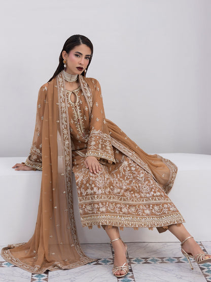 Gulaal | Maeri Luxury Chiffon 26 | Mirage - Formal Dress - available at Maria Faisal in UK and USA.