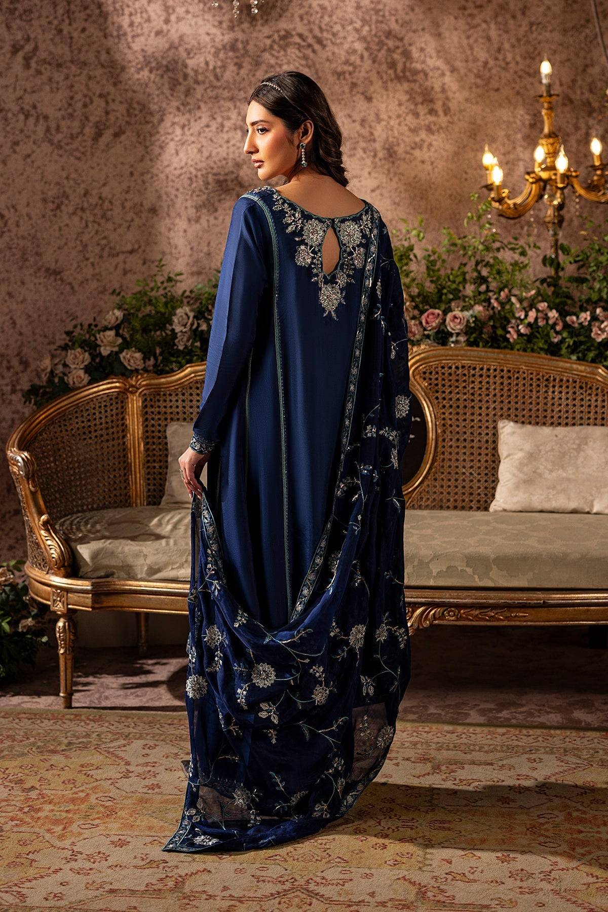 Mina Kashif | Loona Lawn 25 | Midnight by Maria Faisal - Registered Vendor of : Mina Kashif - type : Ladies Clothes - 100% original wedding dresses