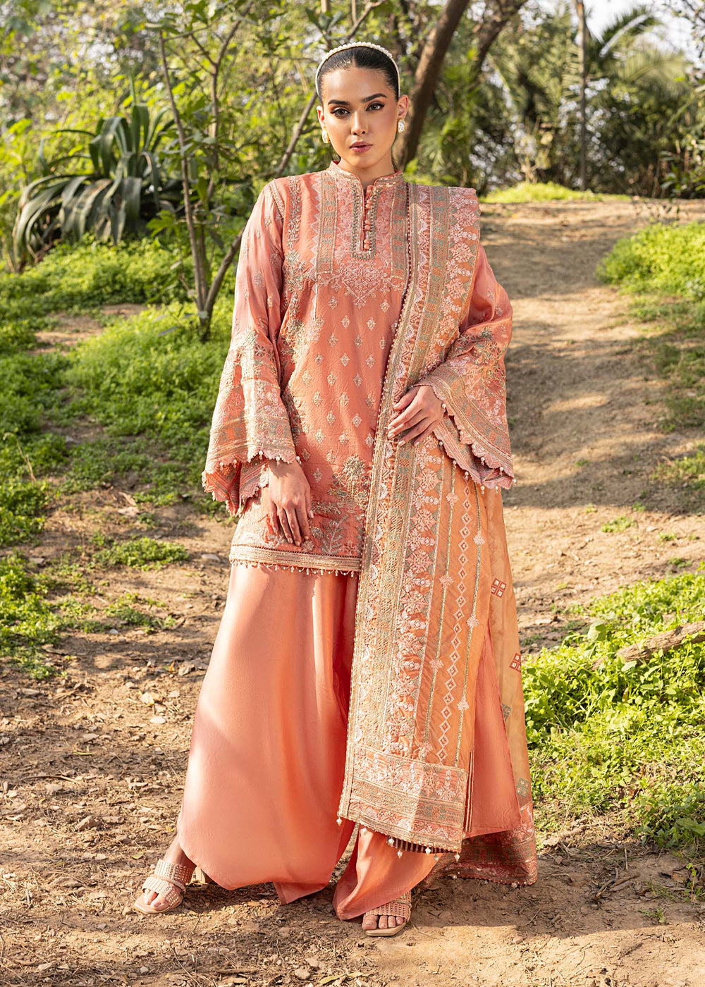 HSY | Summer Edit | Copper Coin - Ladies Clothes - Maria Faisal