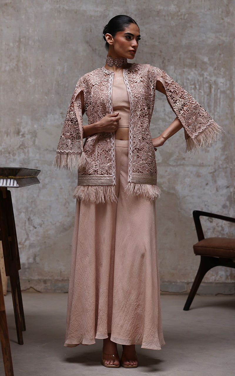 Threads and Motifs | Formal Dresses 25 | Organza Embroidered Jacket With Inner - Ladies Clothes - Maria Faisal