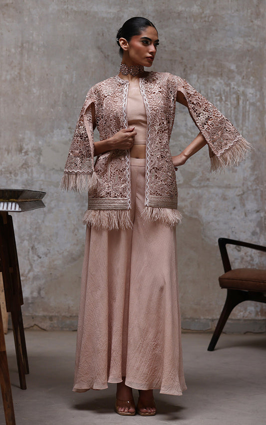 Threads and Motifs | Formal Dresses 25 | Organza Embroidered Jacket With Inner - Ladies Clothes - Maria Faisal