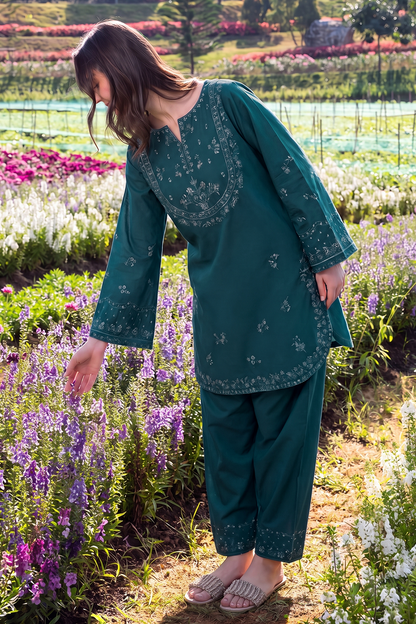 Saad Shaikh | Ease Fall Edit 26 | Azalea - Casual Dress - available at Maria Faisal in UK and USA.