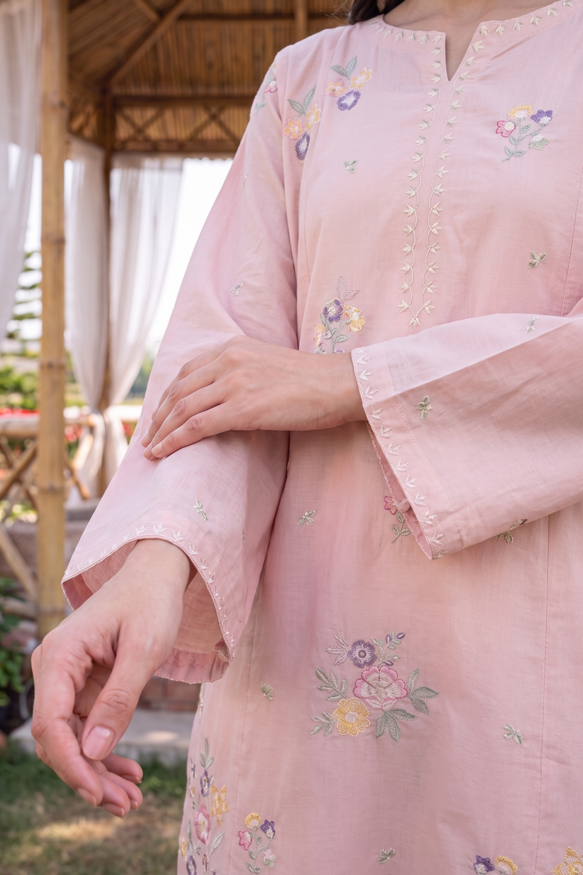 Saad Shaikh | Ease Fall Edit 26 | Arden - Casual Dress - available at Maria Faisal in UK and USA.
