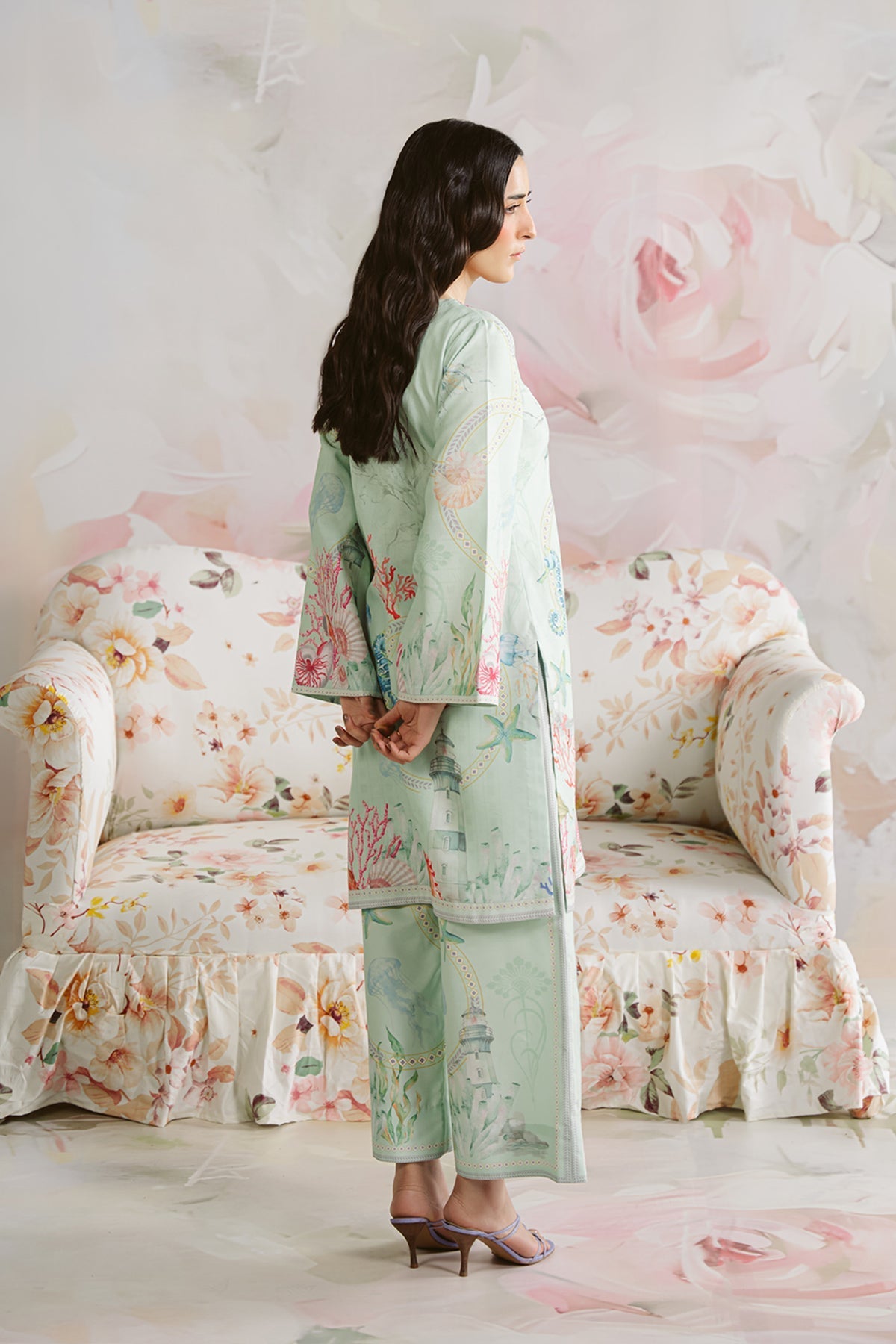 Vanya | Co Ords | CO-135 - Casual Dress - available at Maria Faisal in UK and USA.