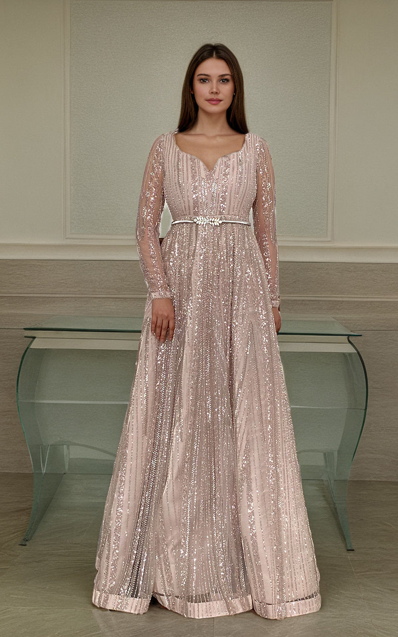 Threads and Motifs | Formal Dresses 25 | Net Embroidered Maxi - Ladies Clothes - Maria Faisal