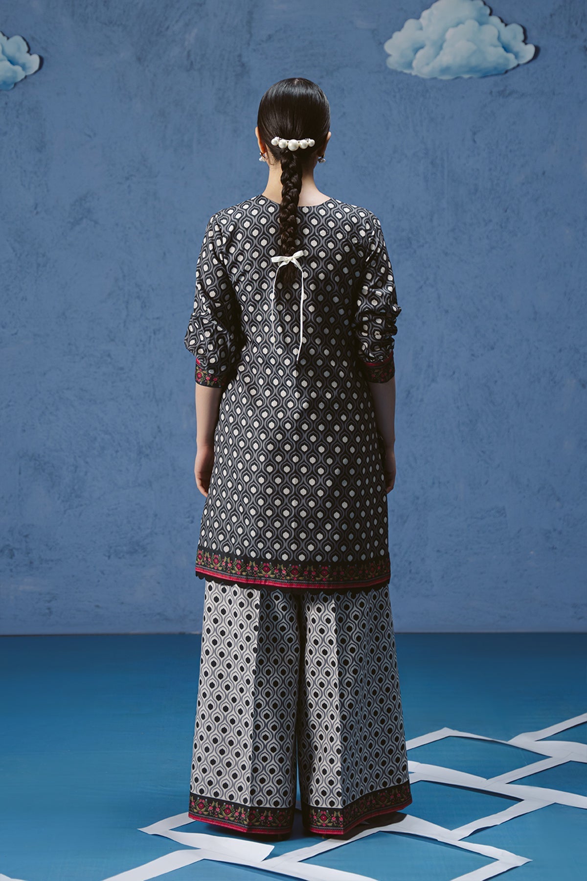 Vanya | Co Ords | CO-138 - Casual Dress - available at Maria Faisal in UK and USA.