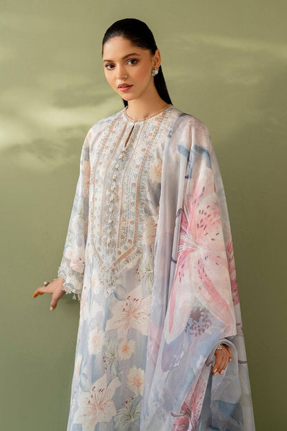 Baroque | Eid Printique | EMBROIDERED PRINTED LAWN UF-4166 by Maria Faisal - Registered Vendor of : Baroque - type : Ladies Clothes - 100% original wedding dresses