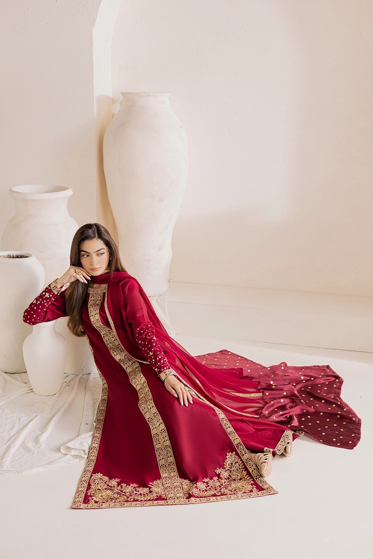 Vanya | Solana Luxe Pret | FF-81 - Luxury Dress - available at Maria Faisal in UK and USA.