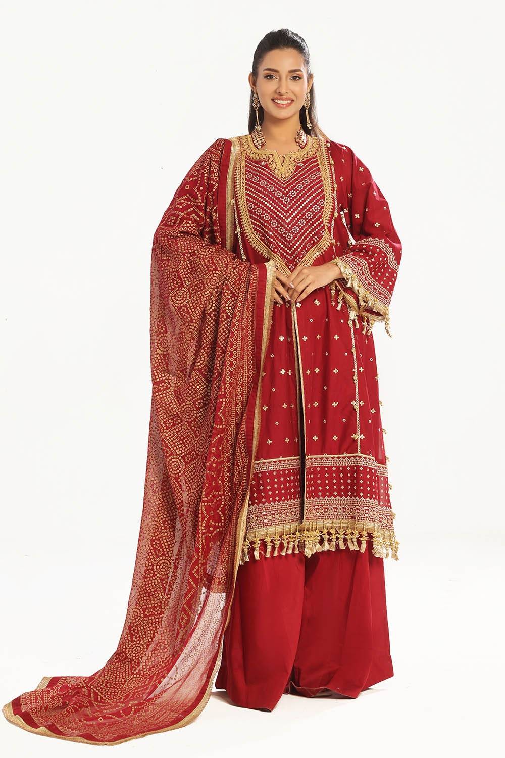 Gul Ahmed | Chunri Lawn 25 | BM-52018 by Maria Faisal - Registered Vendor of : Gul Ahmed - type : Ladies Clothes - 100% original wedding dresses