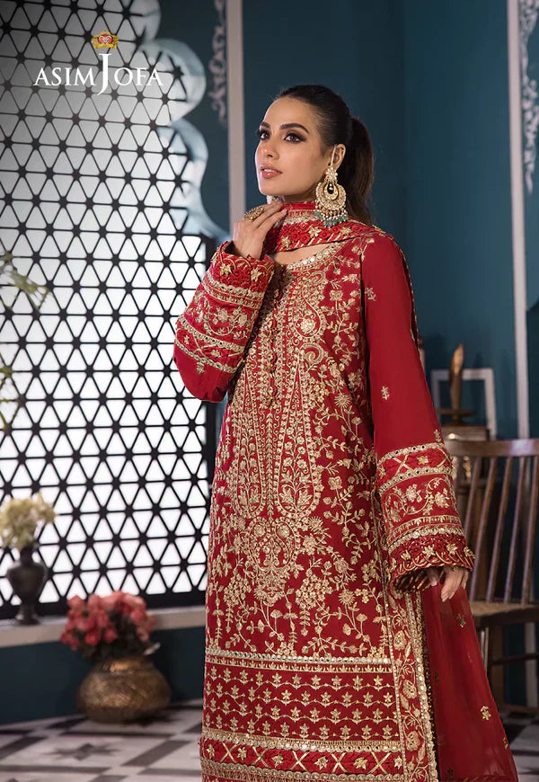 Asim Jofa | Fasana e Ishq Eid Luxury Lawn | AJFI-10 - Pakistani Dress - Maria Faisal