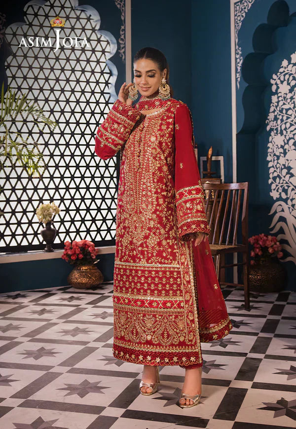 Asim Jofa | Fasana e Ishq Eid Luxury Lawn | AJFI-10 - Pakistani Dress - Maria Faisal