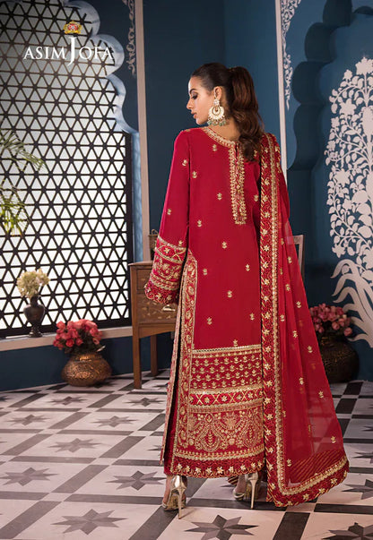 Asim Jofa | Fasana e Ishq Eid Luxury Lawn | AJFI-10 - Pakistani Dress - Maria Faisal