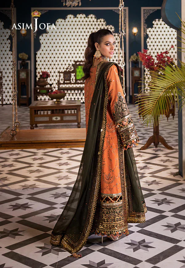 Asim Jofa | Fasana e Ishq Eid Luxury Lawn | AJFI-24 - Pakistani Dress - Maria Faisal