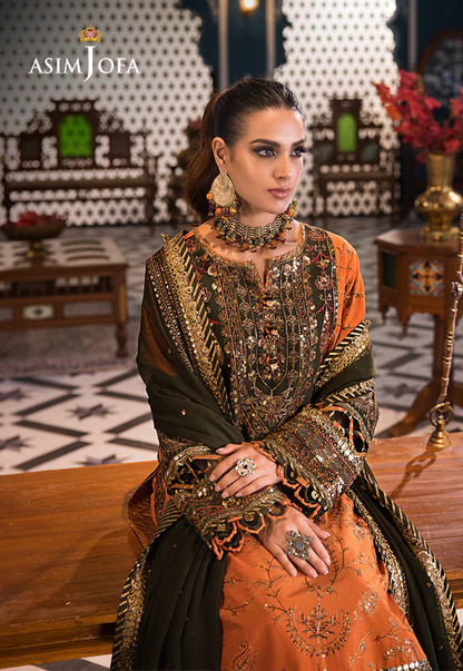 Asim Jofa | Fasana e Ishq Eid Luxury Lawn | AJFI-24 - Pakistani Dress - Maria Faisal