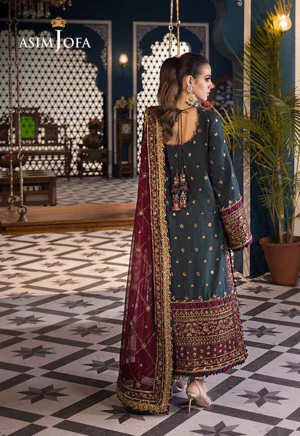 Asim Jofa | Fasana e Ishq Eid Luxury Lawn | AJFI-01 - Pakistani Dress - Maria Faisal