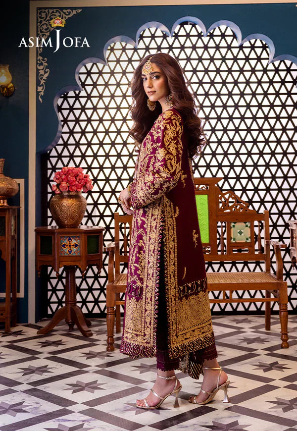 Asim Jofa | Fasana e Ishq Eid Luxury Lawn | AJFI-03 - Pakistani Dress - Maria Faisal