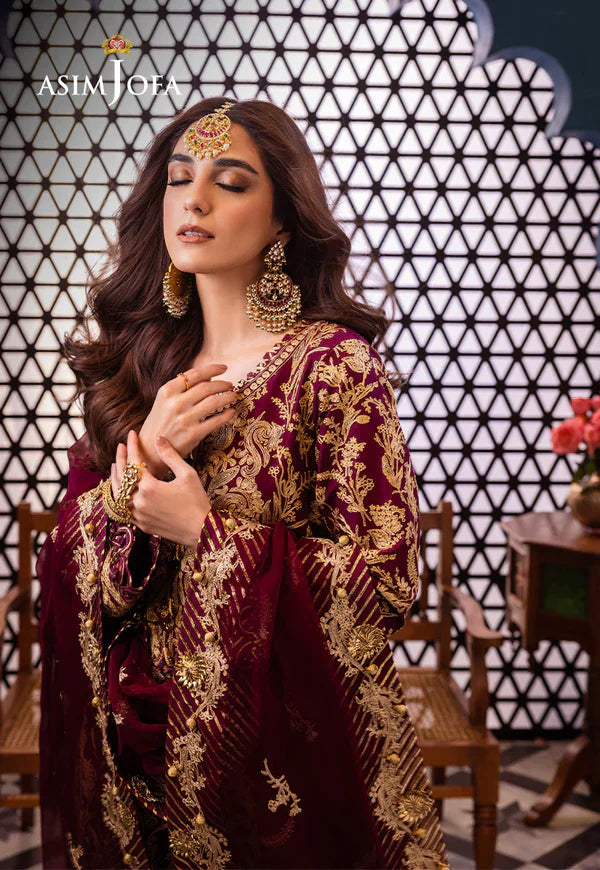 Asim Jofa | Fasana e Ishq Eid Luxury Lawn | AJFI-03 - Pakistani Dress - Maria Faisal