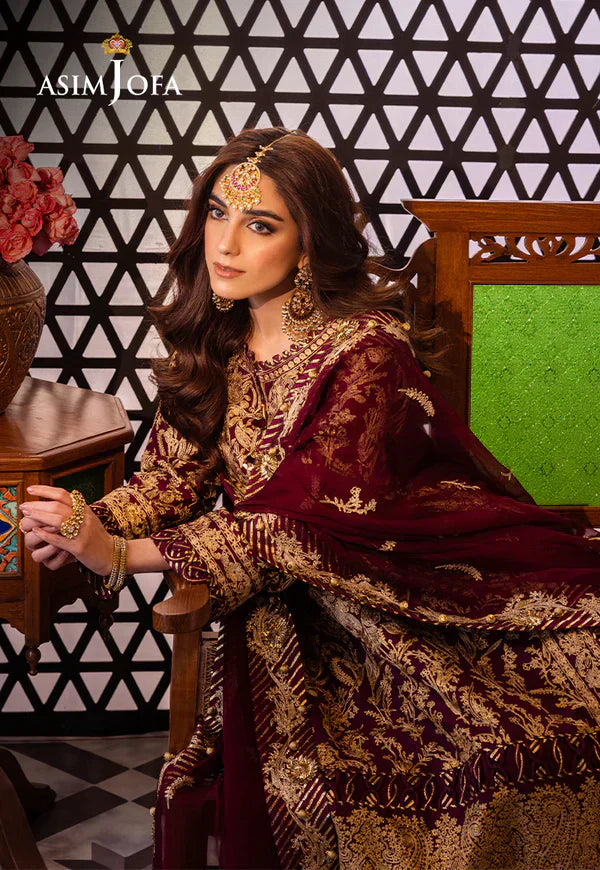 Asim Jofa | Fasana e Ishq Eid Luxury Lawn | AJFI-03 - Pakistani Dress - Maria Faisal
