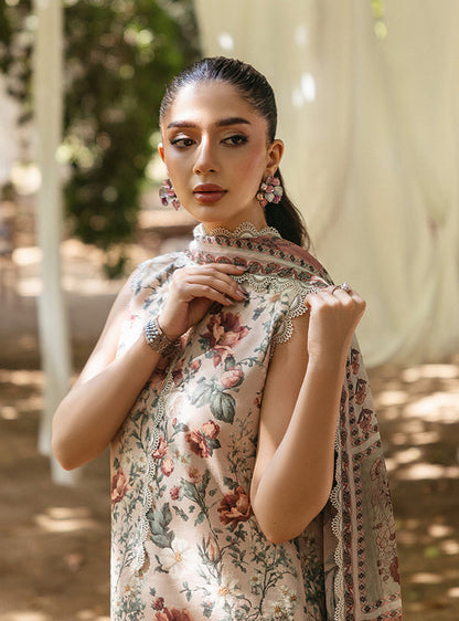 Zainab Chottani | Tahra Lawn 24 | SAMAHA - D 5B - Designer Dress with Intricate embroidery and embellishments. Shop elegent wedding dress at Maria Faisal.
