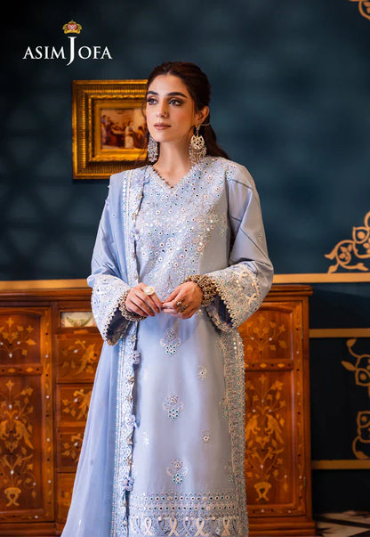 Asim Jofa | Fasana e Ishq Eid Luxury Lawn |AJFI-12 - Pakistani Dress - Maria Faisal