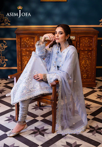 Asim Jofa | Fasana e Ishq Eid Luxury Lawn |AJFI-12 - Pakistani Dress - Maria Faisal