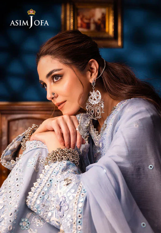 Asim Jofa | Fasana e Ishq Eid Luxury Lawn |AJFI-12 - Pakistani Dress - Maria Faisal