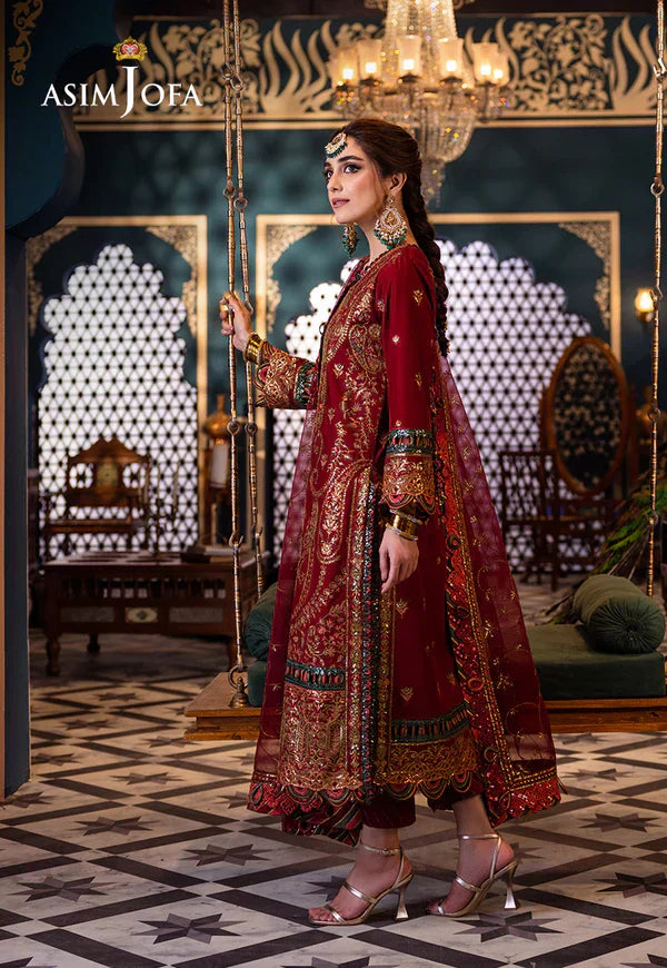 Asim Jofa | Fasana e Ishq Eid Luxury Lawn | AJFI-21 - Pakistani Dress - Maria Faisal