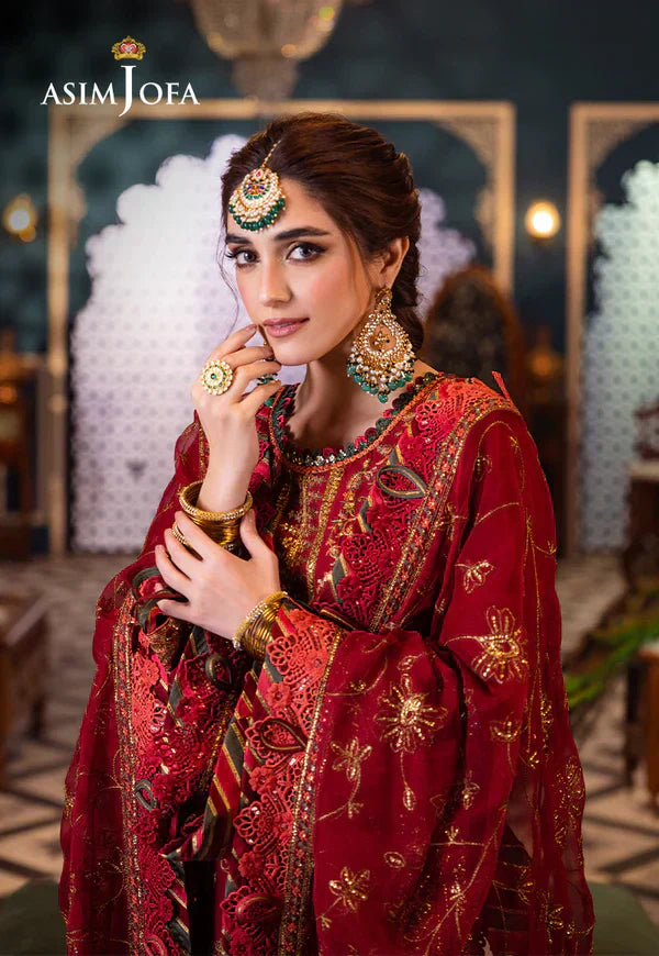 Asim Jofa | Fasana e Ishq Eid Luxury Lawn | AJFI-21 - Pakistani Dress - Maria Faisal