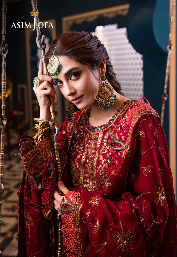 Asim Jofa | Fasana e Ishq Eid Luxury Lawn | AJFI-21 - Pakistani Dress - Maria Faisal