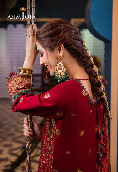 Asim Jofa | Fasana e Ishq Eid Luxury Lawn | AJFI-21 - Pakistani Dress - Maria Faisal